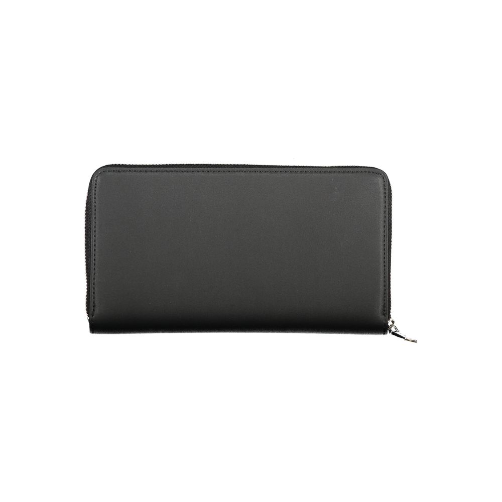 Black Polyester Wallet - GLAMHUB BOUTIQUE 