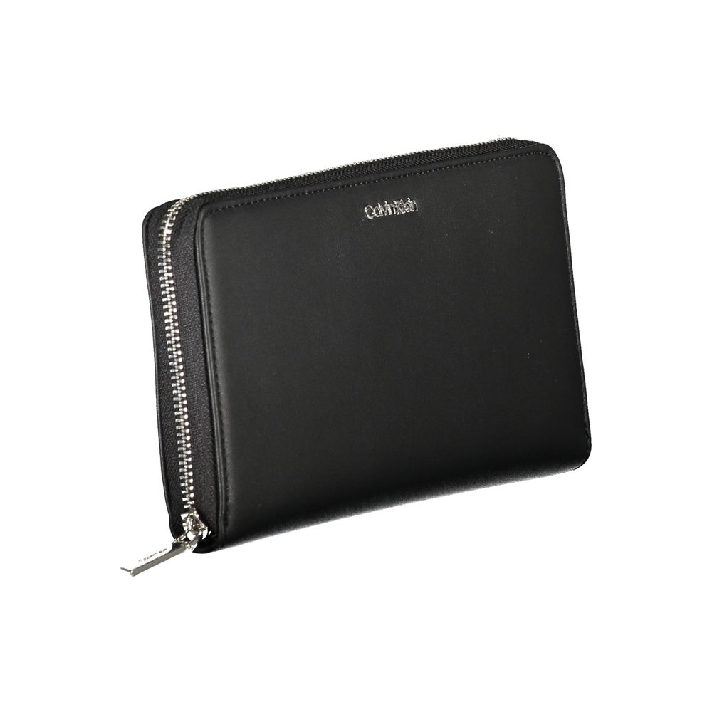 Black Polyester Wallet - GLAMHUB BOUTIQUE 