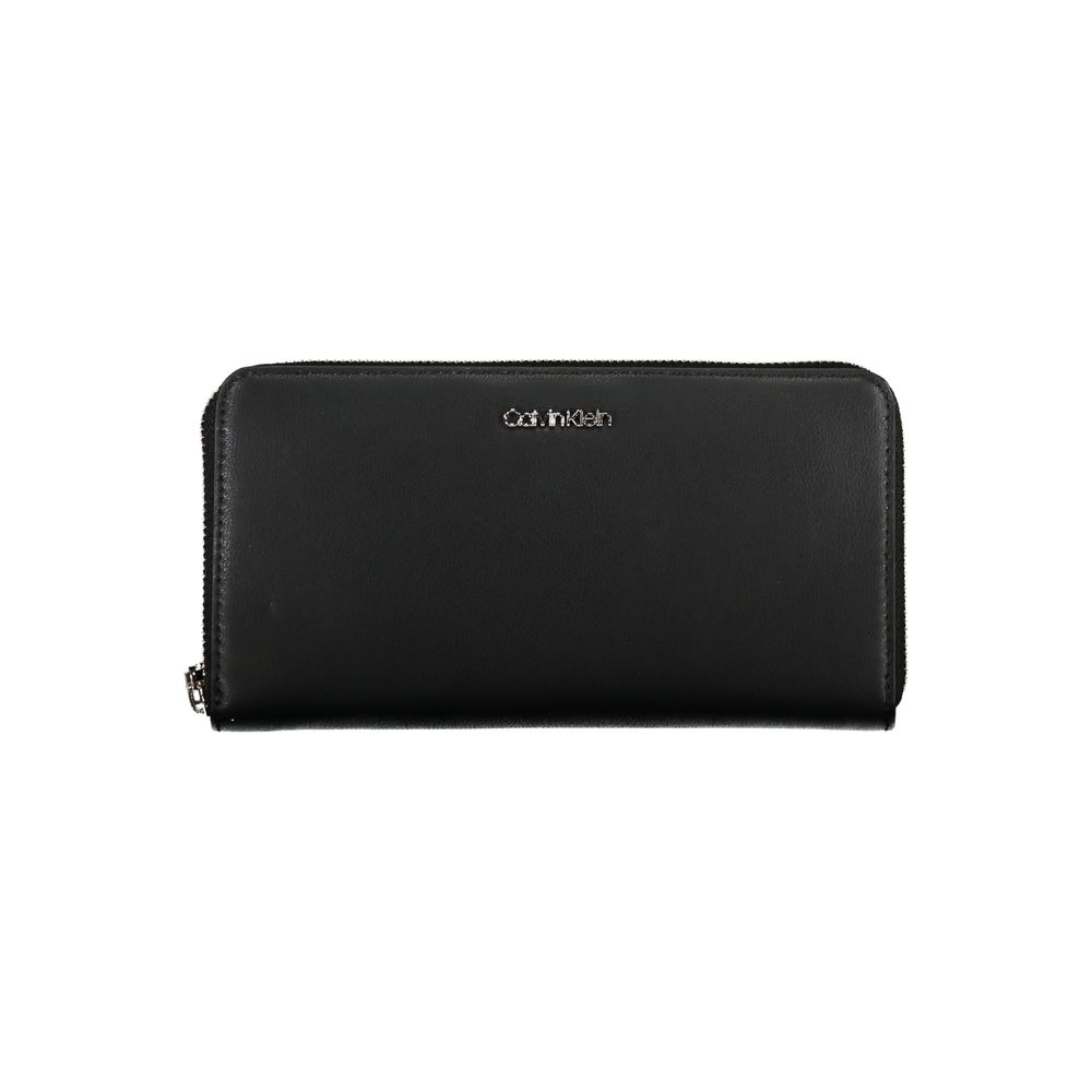 Black Polyethylene Wallet - GlamHub Luxury and Icon Brand Clothing