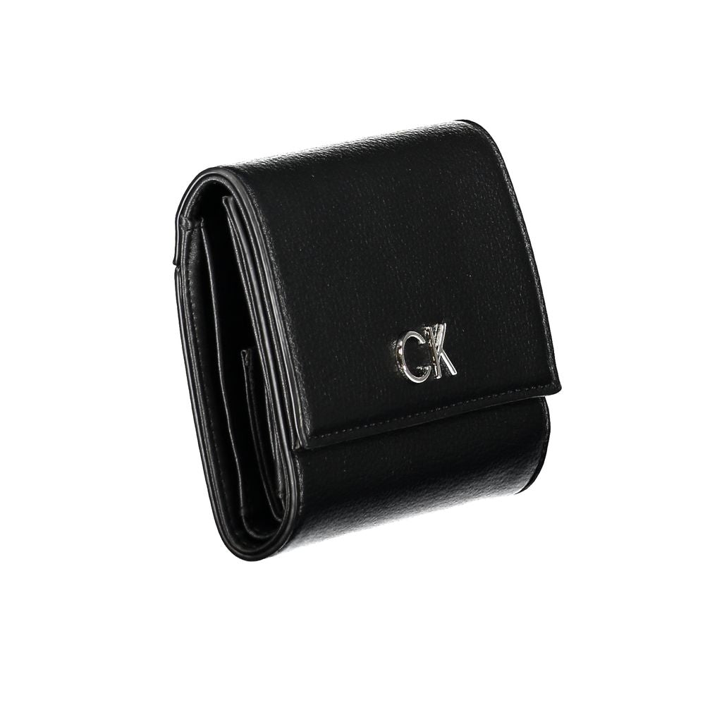 Black Polyethylene Wallet - GLAMHUB BOUTIQUE 