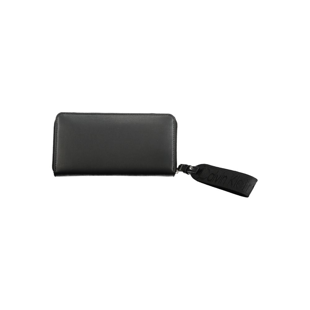 Black Polyethylene Wallet - GlamHub Luxury and Icon Brand Clothing