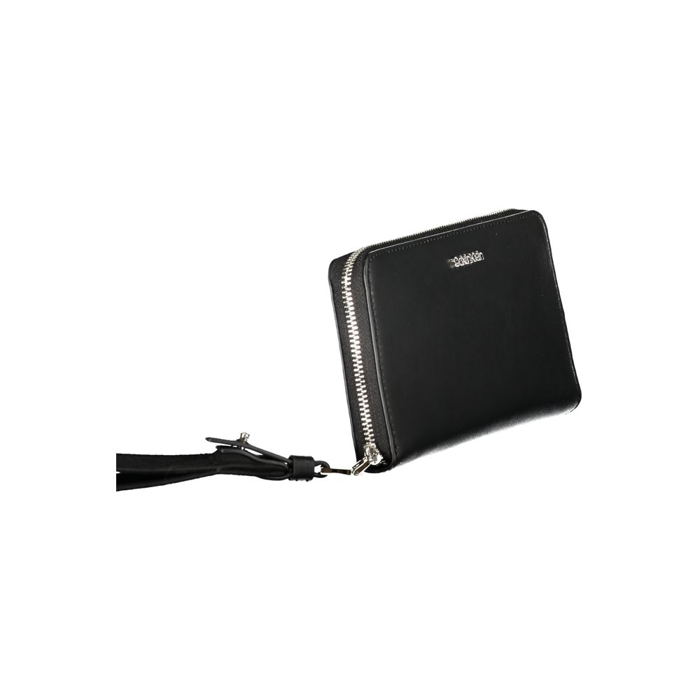 Black Polyethylene Wallet - GlamHub Luxury and Icon Brand Clothing