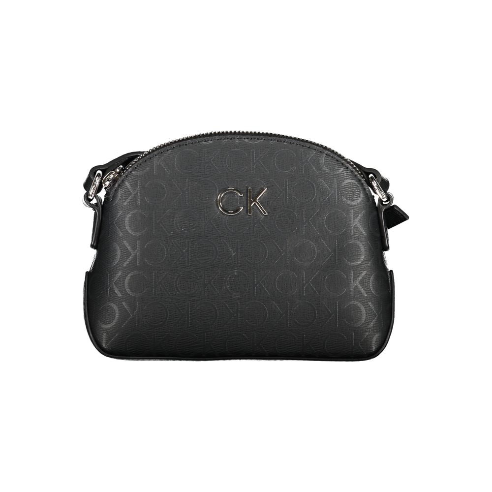 Black Polyester Handbag - GLAMHUB BOUTIQUE 