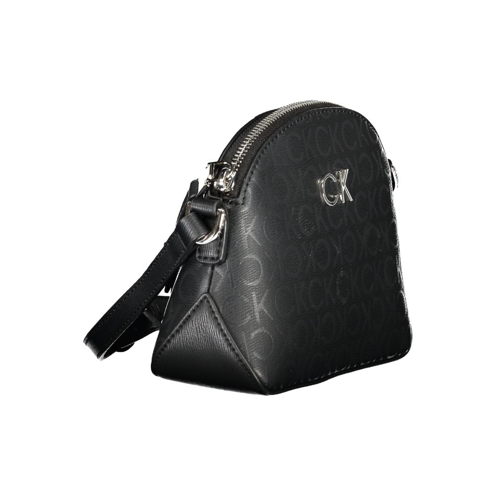 Black Polyester Handbag - GLAMHUB BOUTIQUE 