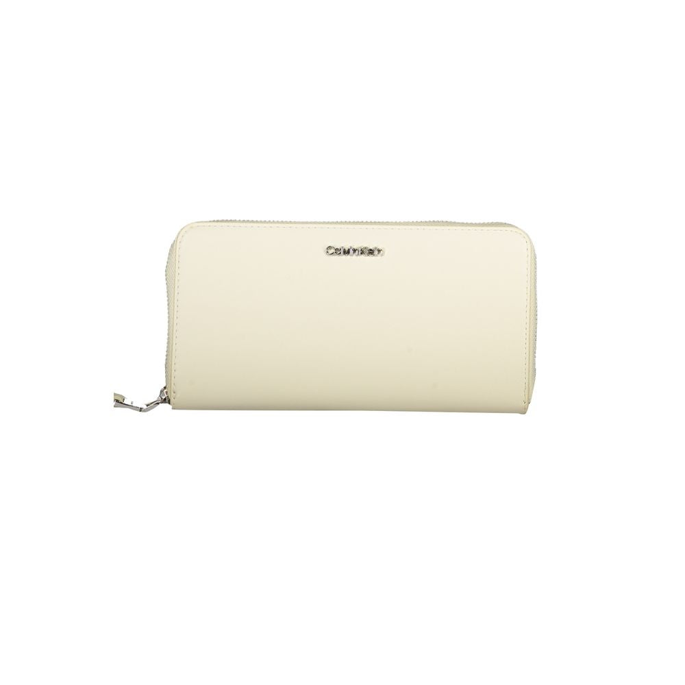 Beige Polyethylene Wallet - GLAMHUB BOUTIQUE 