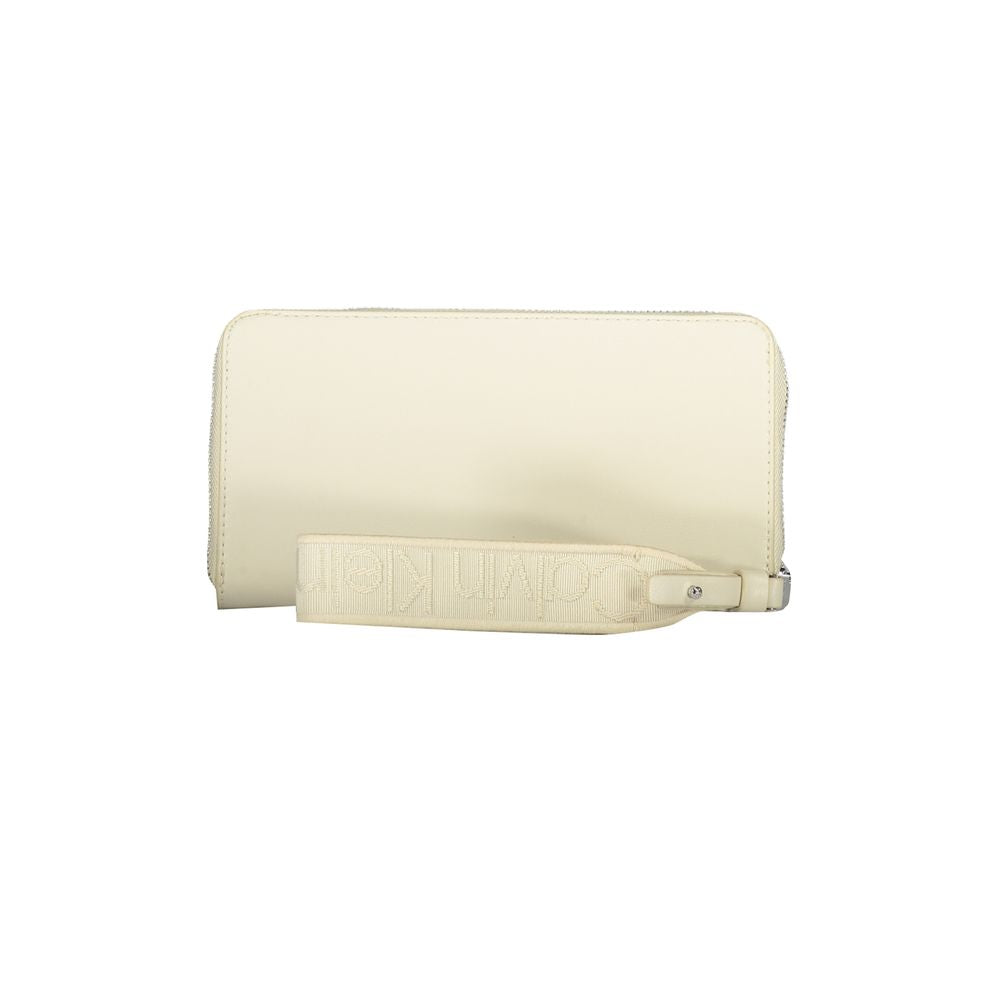 Beige Polyethylene Wallet - GLAMHUB BOUTIQUE 