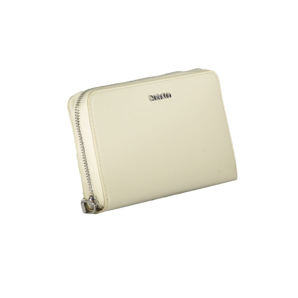 Beige Polyethylene Wallet - GLAMHUB BOUTIQUE 