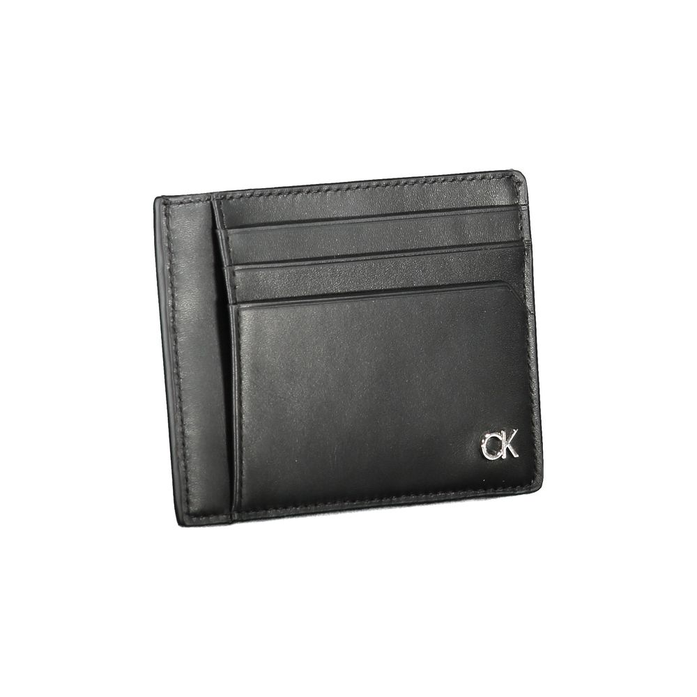 Black Leather Wallet - GLAMHUB BOUTIQUE 