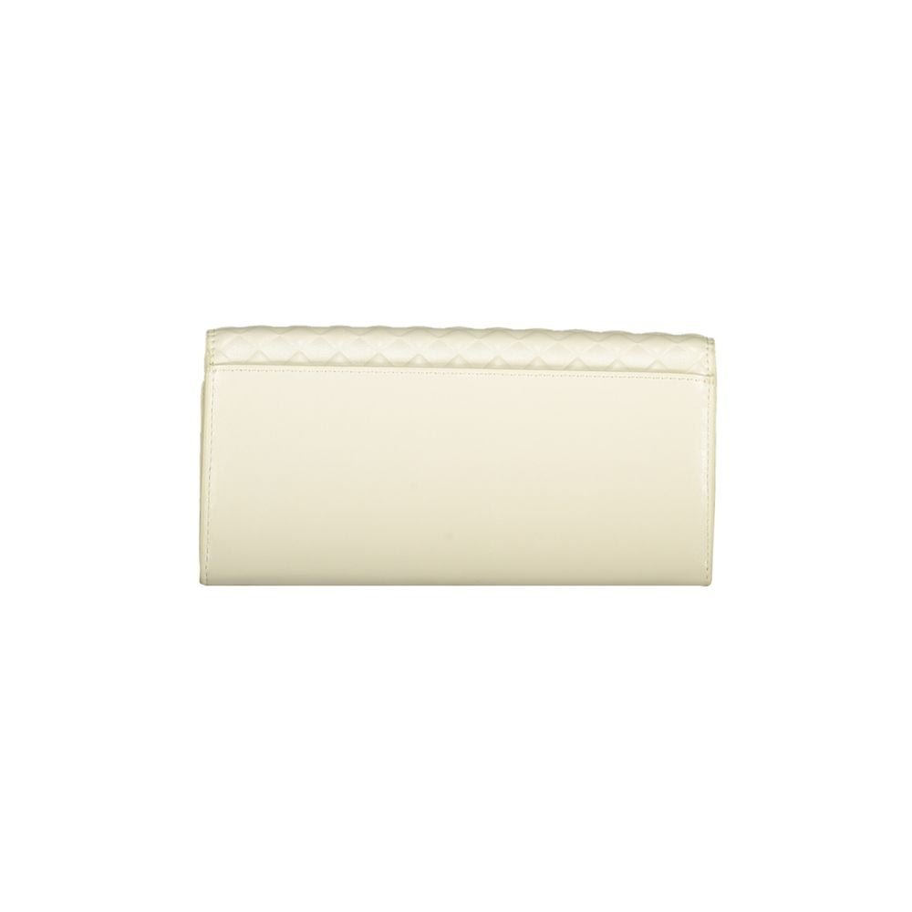 Beige Polyester Wallet - GLAMHUB BOUTIQUE 