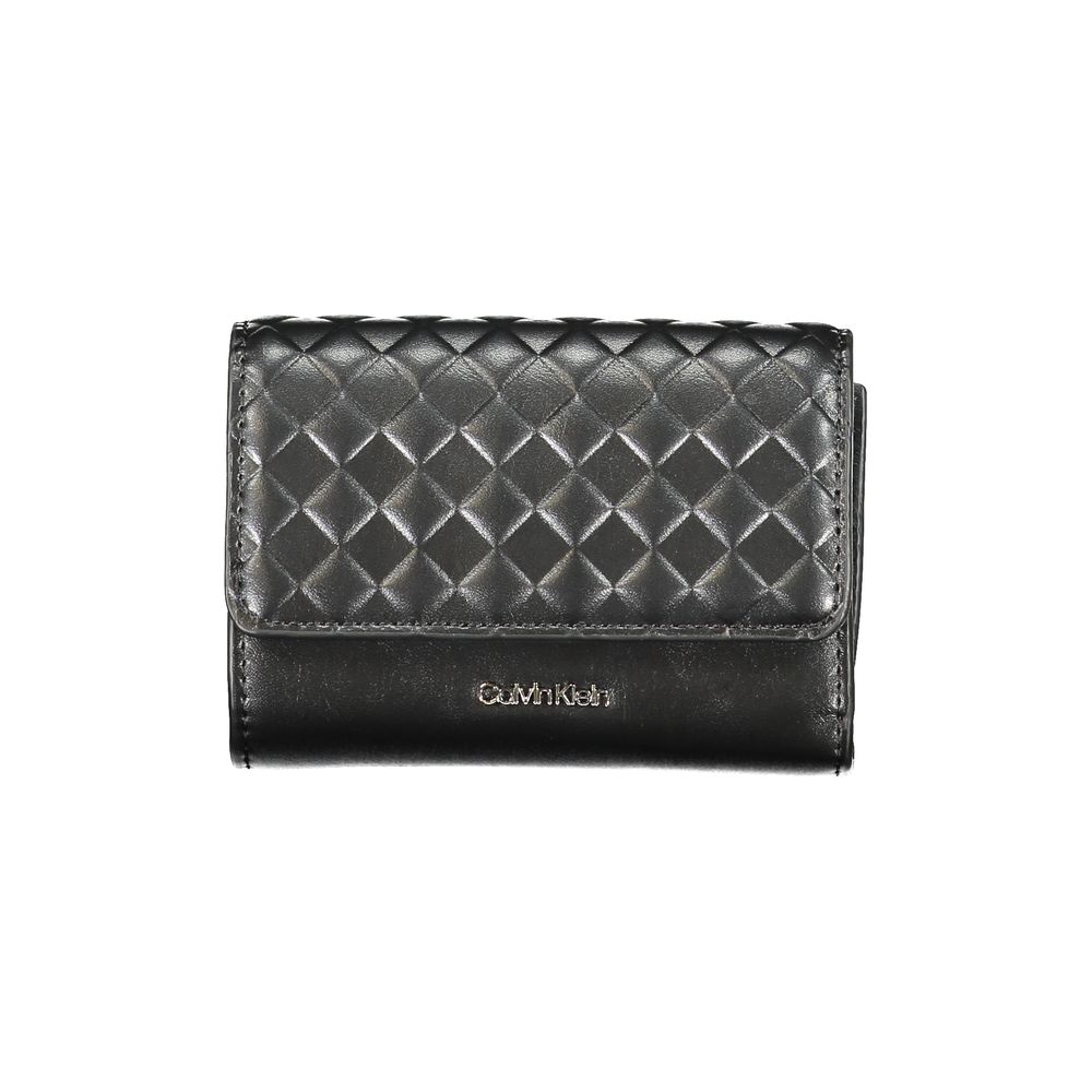 Black Polyester Wallet - GLAMHUB BOUTIQUE 