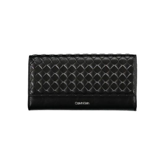 Black Polyester Wallet - GLAMHUB BOUTIQUE 