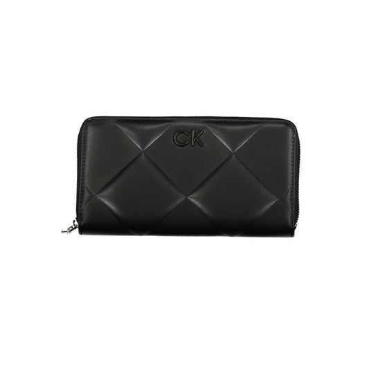 Black Polyester Wallet - GLAMHUB BOUTIQUE 