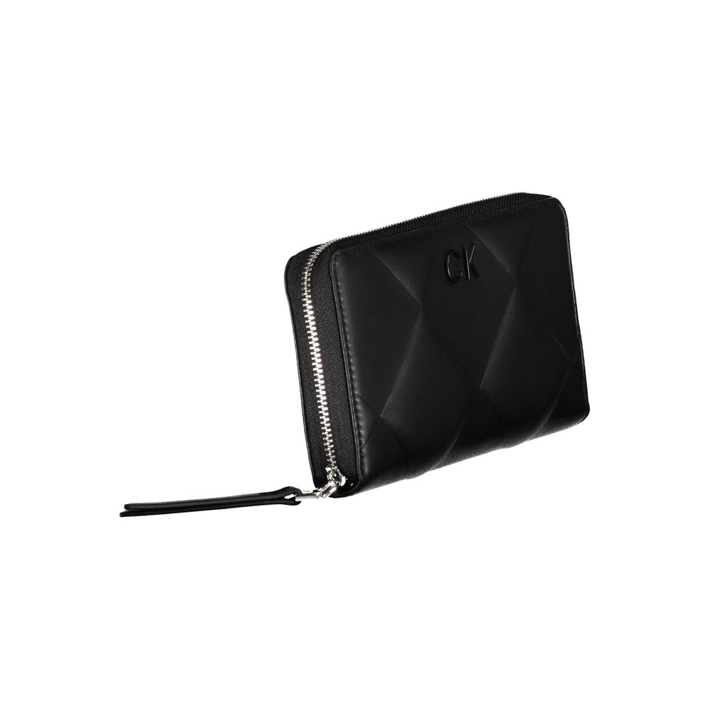 Black Polyester Wallet - GLAMHUB BOUTIQUE 