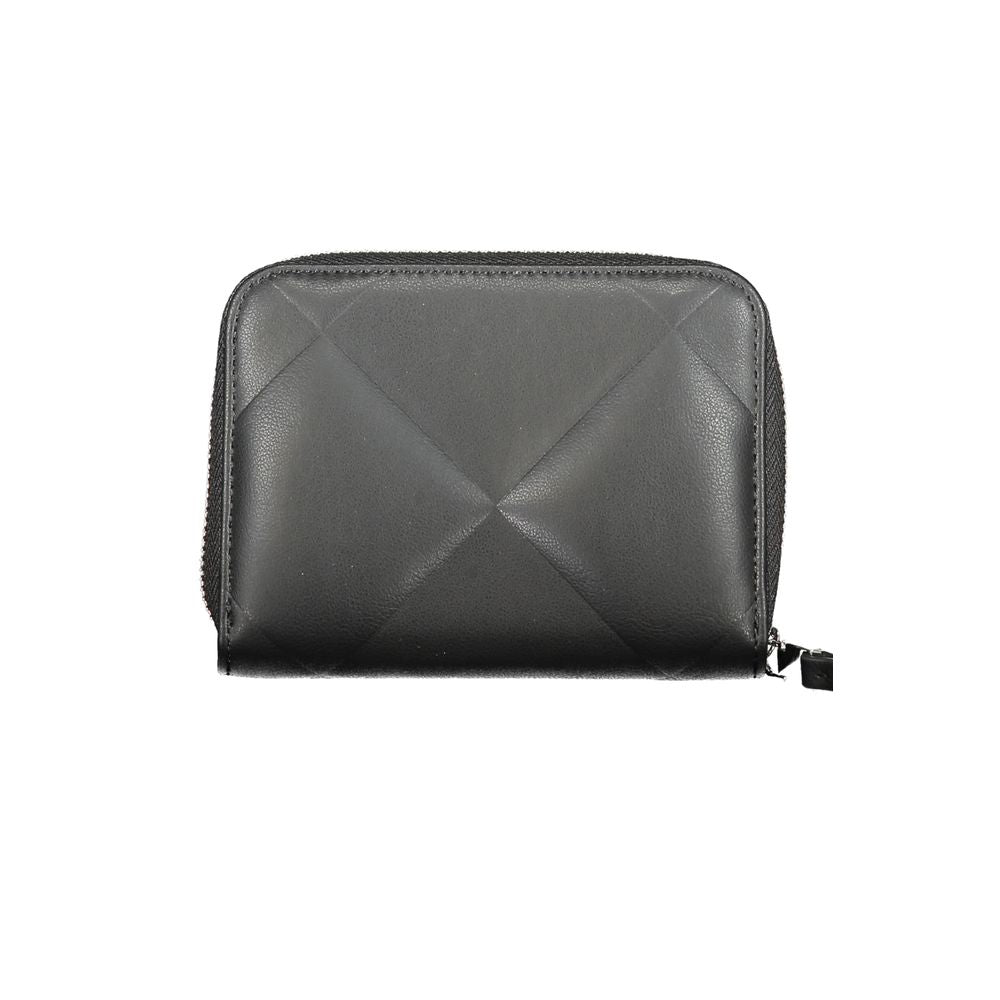 Black Polyester Wallet - GLAMHUB BOUTIQUE 