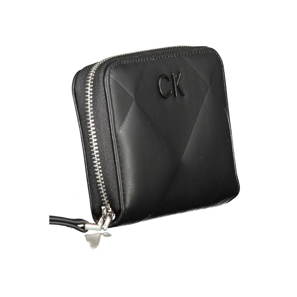 Black Polyester Wallet - GLAMHUB BOUTIQUE 