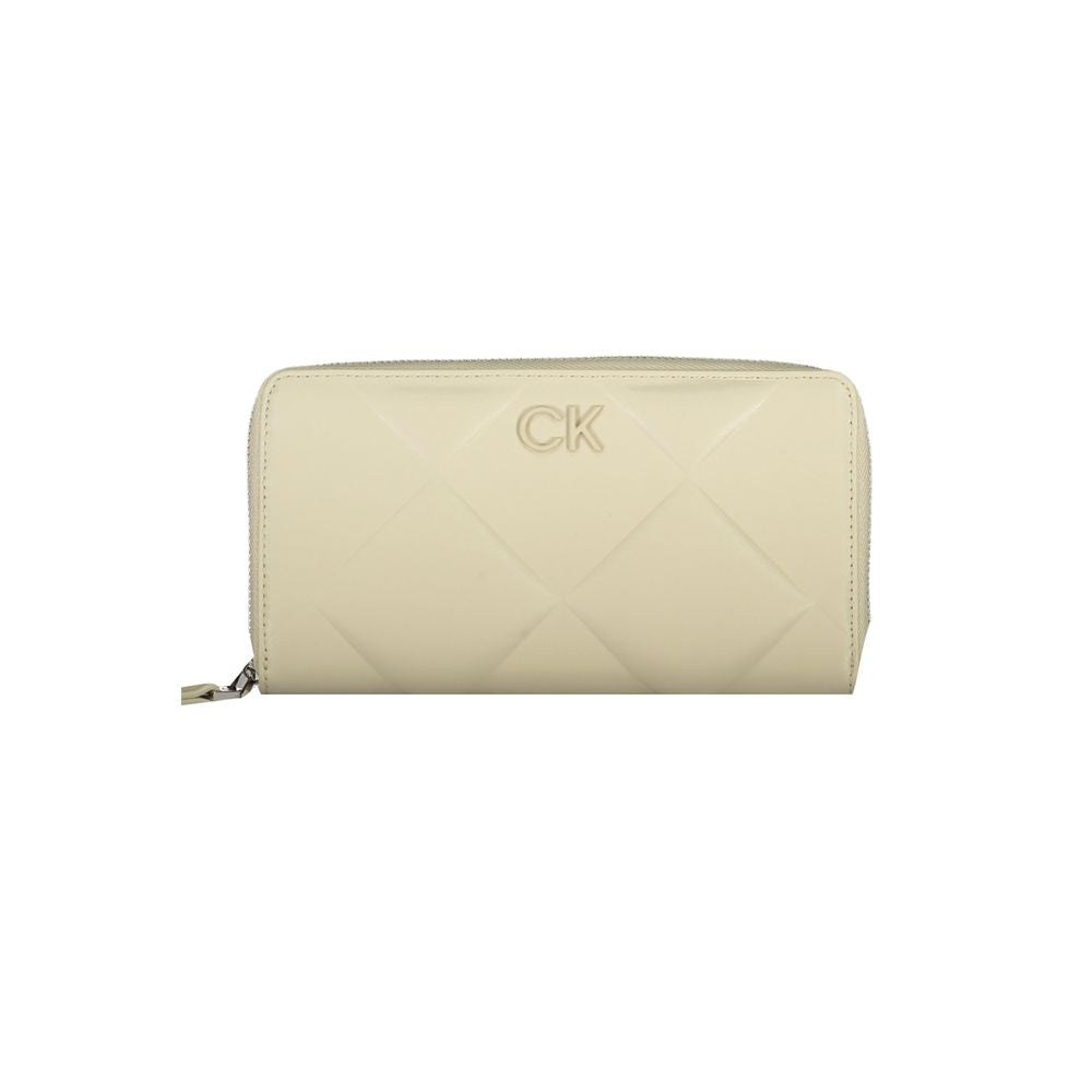 Beige Polyester Wallet - GLAMHUB BOUTIQUE 