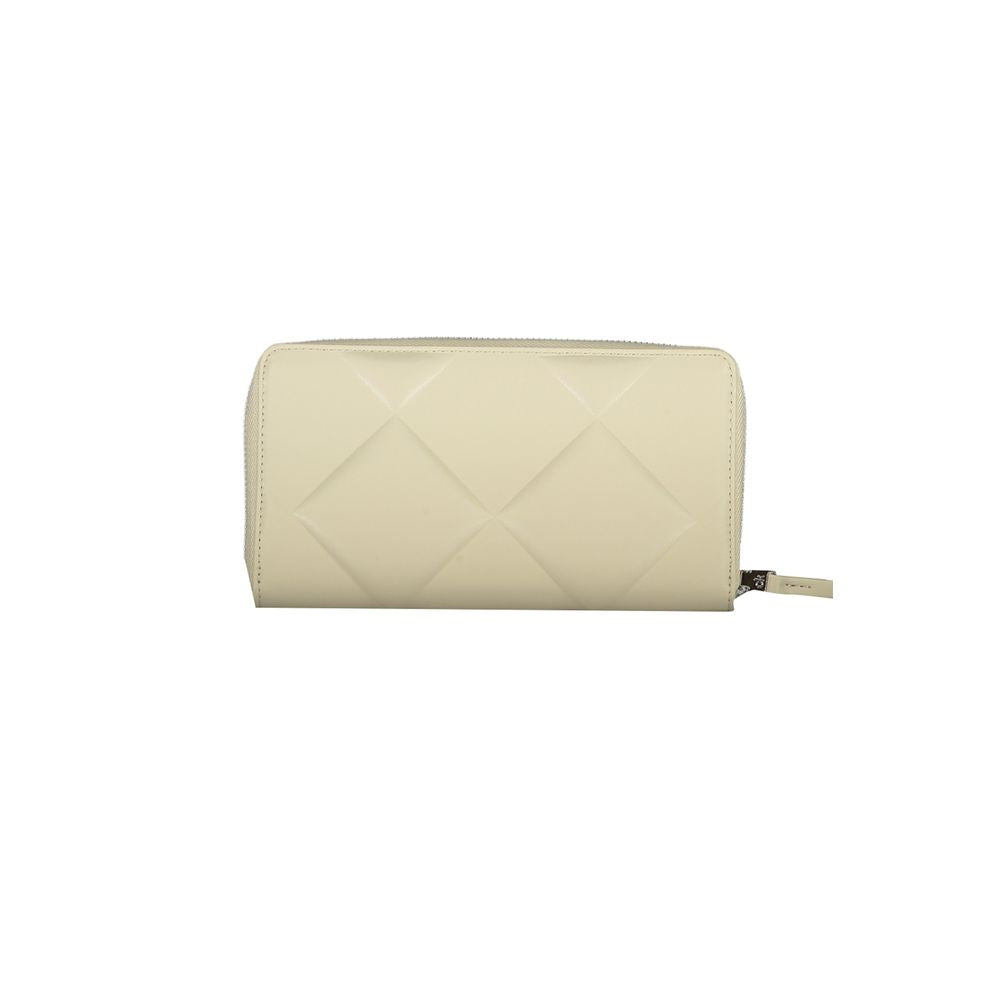 Beige Polyester Wallet - GLAMHUB BOUTIQUE 