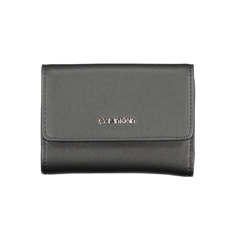 Black Polyester Wallet - GLAMHUB BOUTIQUE 