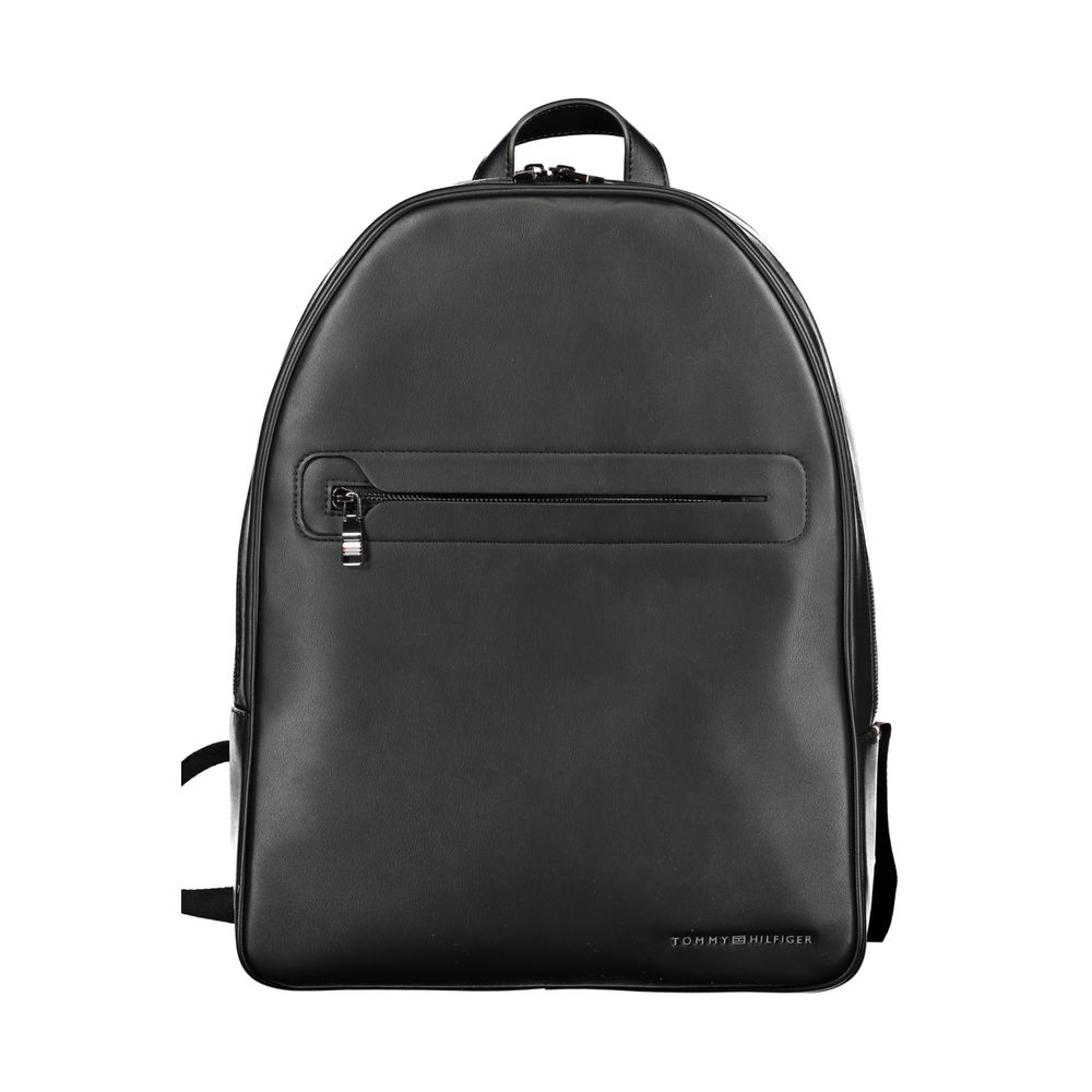 Black Polyester Backpack - GLAMHUB BOUTIQUE 