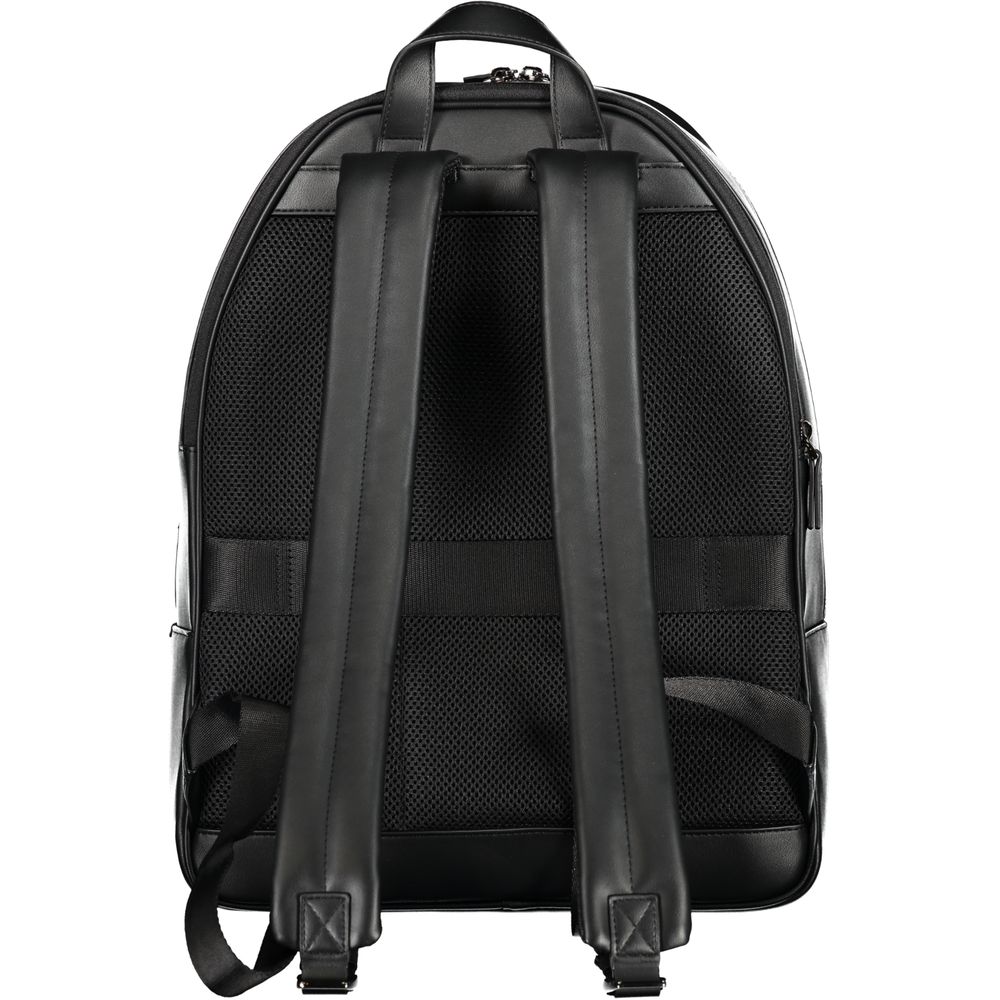 Black Polyester Backpack - GLAMHUB BOUTIQUE 