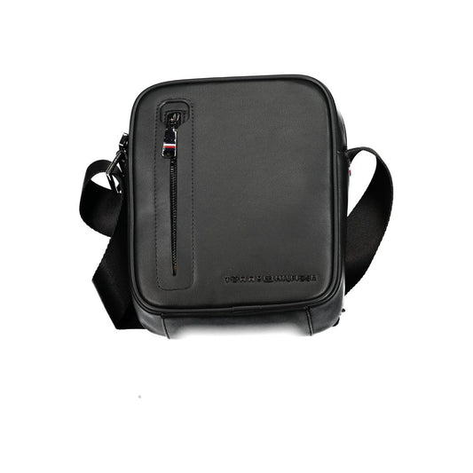 Black Polyethylene Shoulder Bag - GLAMHUB BOUTIQUE 