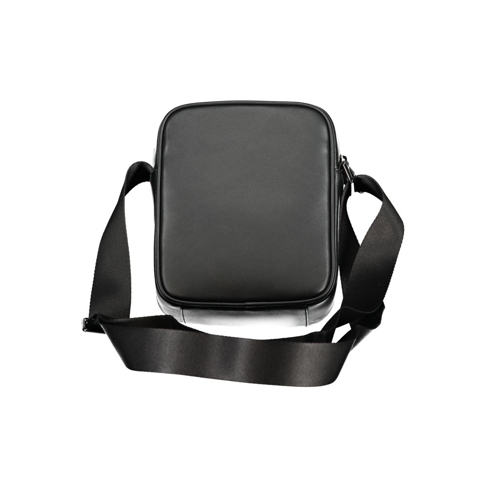 Black Polyethylene Shoulder Bag - GLAMHUB BOUTIQUE 