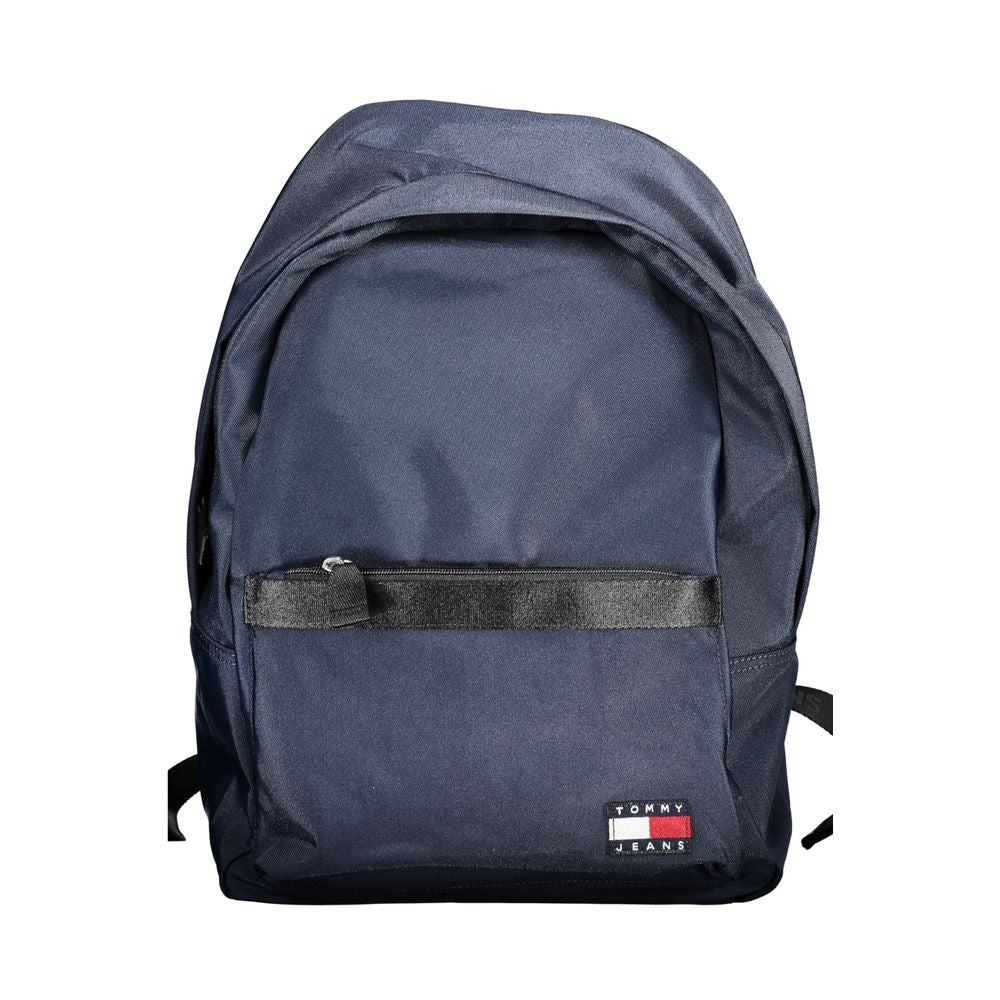 Blue Polyester Backpack - GLAMHUB BOUTIQUE 