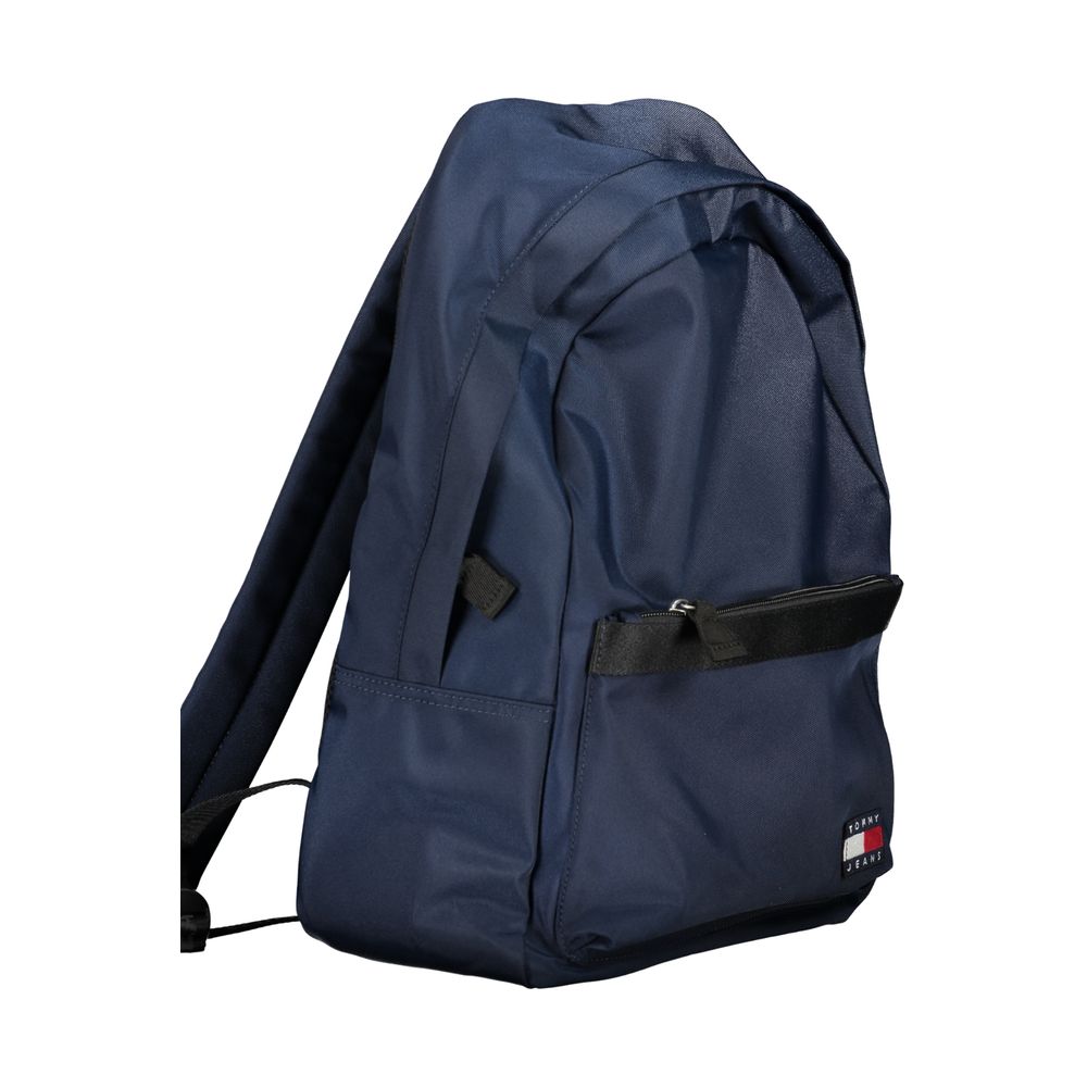 Blue Polyester Backpack - GLAMHUB BOUTIQUE 