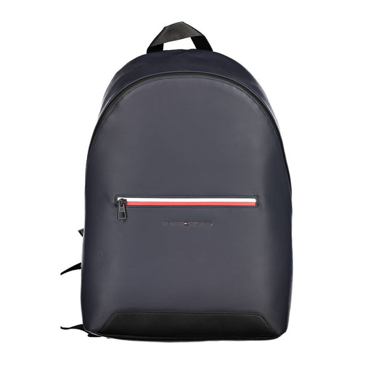 Blue Polyester Backpack - GLAMHUB BOUTIQUE 