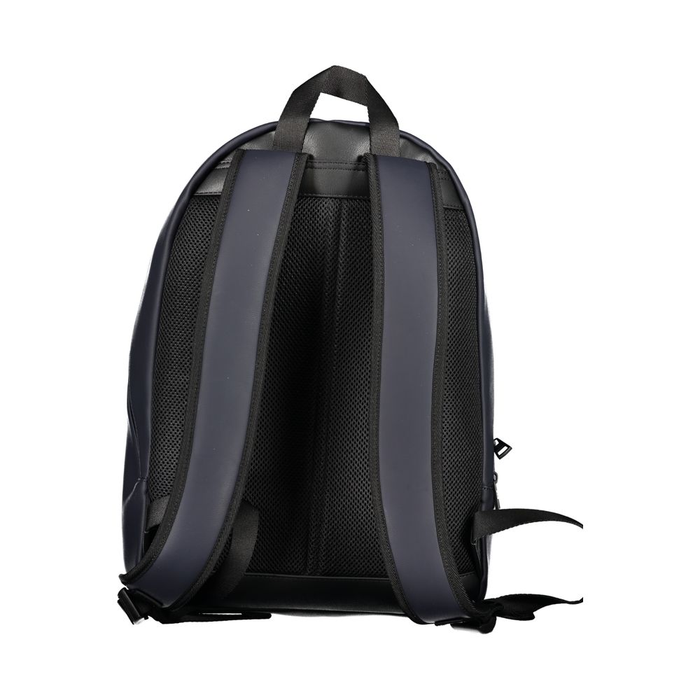 Blue Polyester Backpack - GLAMHUB BOUTIQUE 