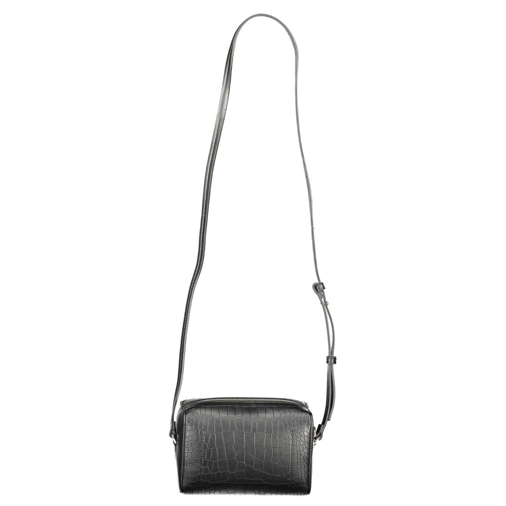 Black Polyester Handbag - GLAMHUB BOUTIQUE 