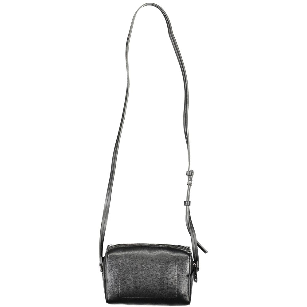 Black Polyester Handbag - GLAMHUB BOUTIQUE 