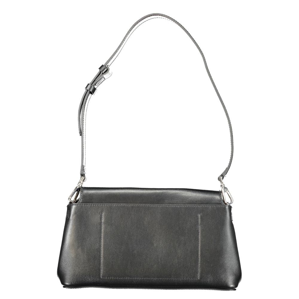 Black Polyester Handbag - GLAMHUB BOUTIQUE 