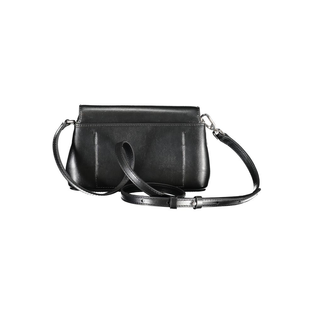 Black Polyester Handbag - GLAMHUB BOUTIQUE 