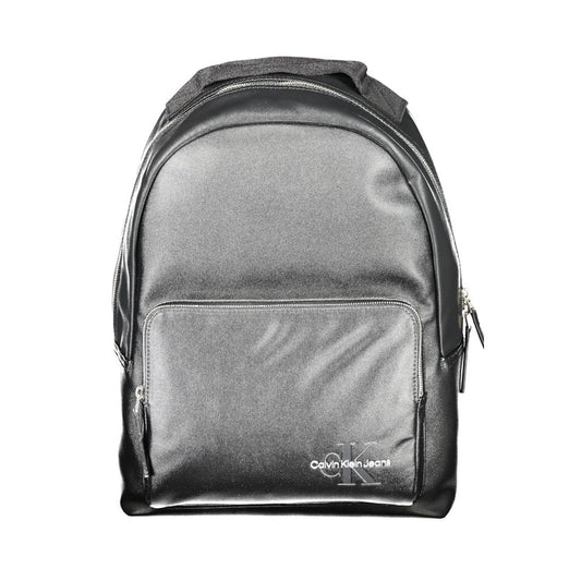 Black Polyethylene Backpack - GLAMHUB BOUTIQUE 