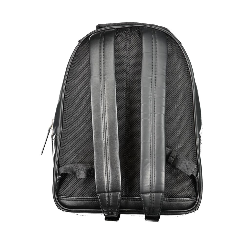 Black Polyethylene Backpack - GLAMHUB BOUTIQUE 