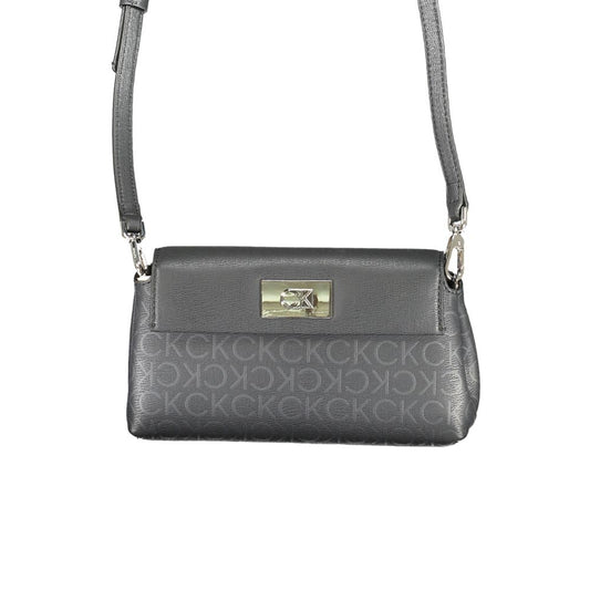 Black Polyester Handbag - GLAMHUB BOUTIQUE 