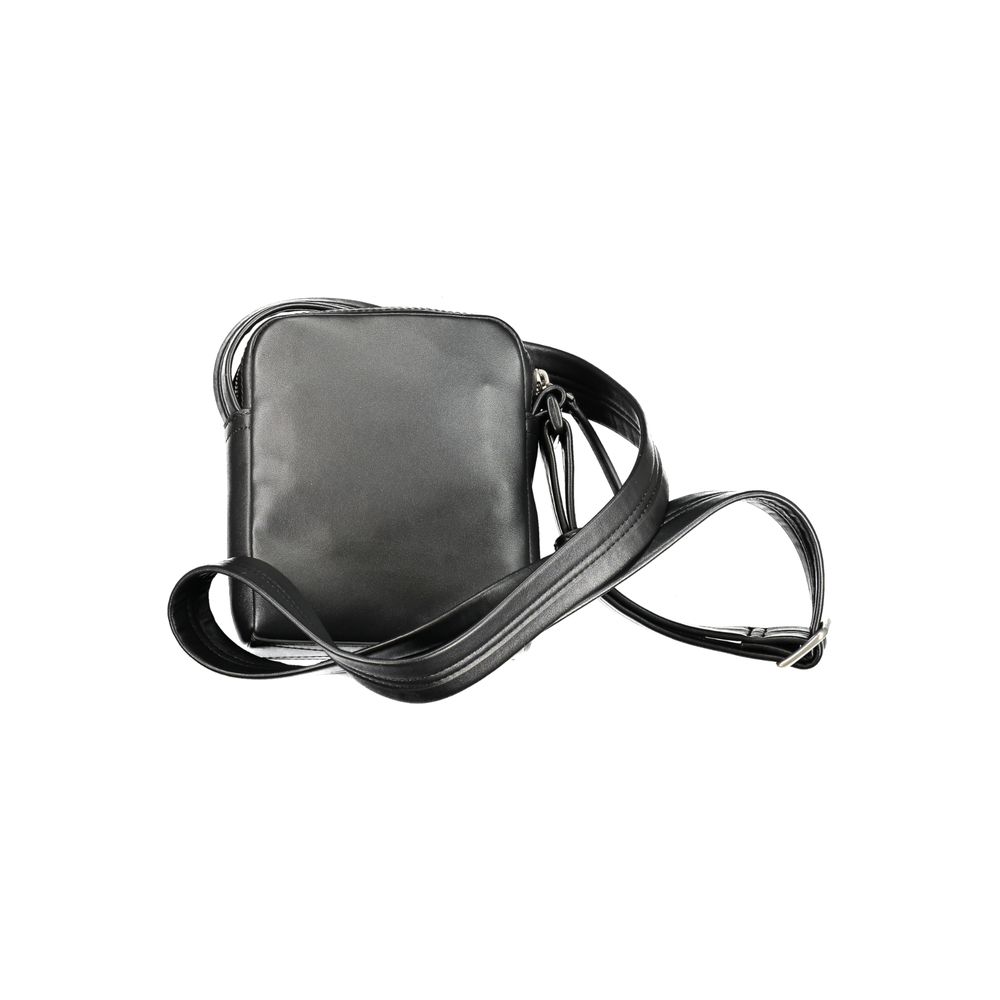 Black Polyethylene Shoulder Bag - GLAMHUB BOUTIQUE 