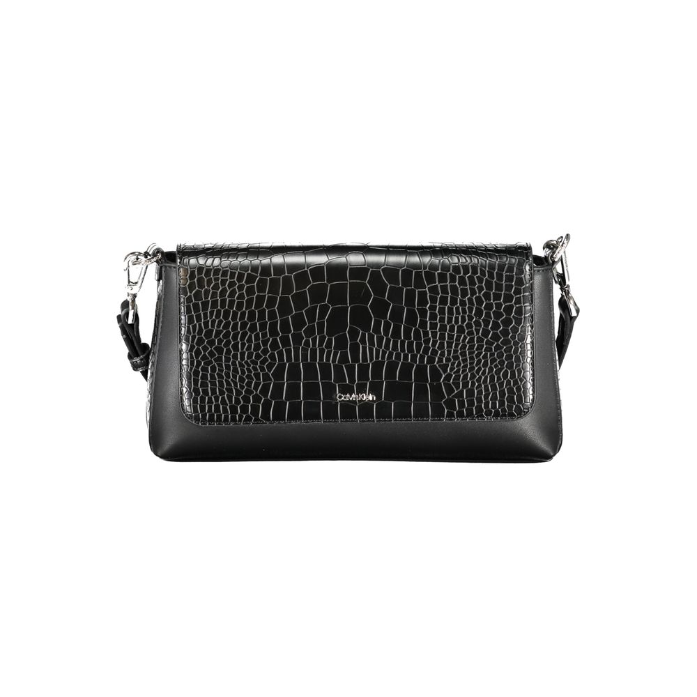 Black Polyester Handbag - GLAMHUB BOUTIQUE 