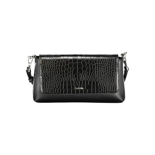 Black Polyester Handbag - GLAMHUB BOUTIQUE 