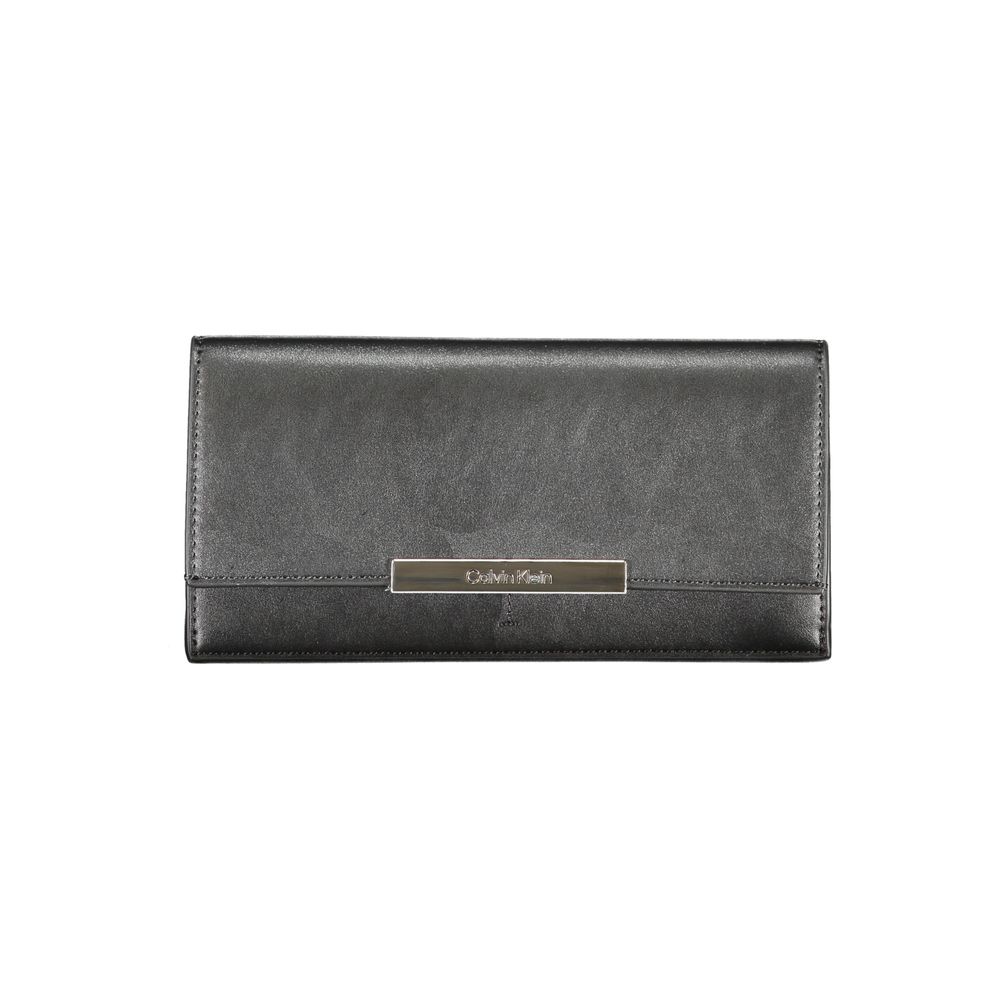 Black Polyester Wallet - GLAMHUB BOUTIQUE 