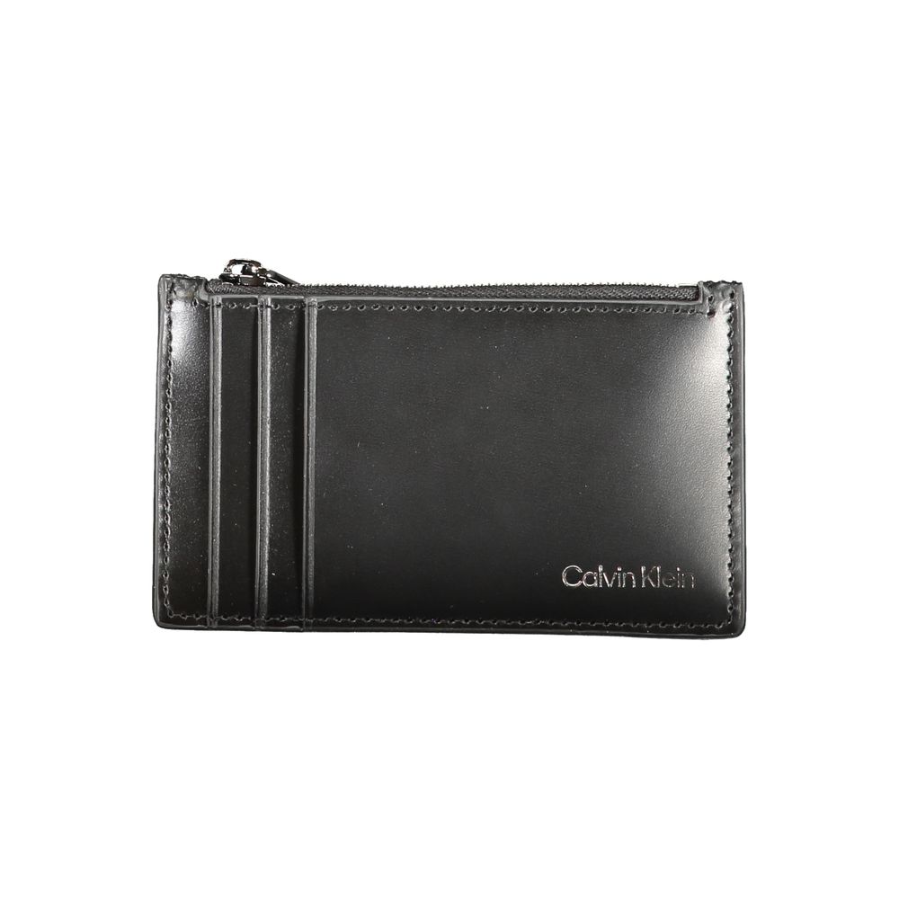 Black Leather Wallet - GLAMHUB BOUTIQUE 