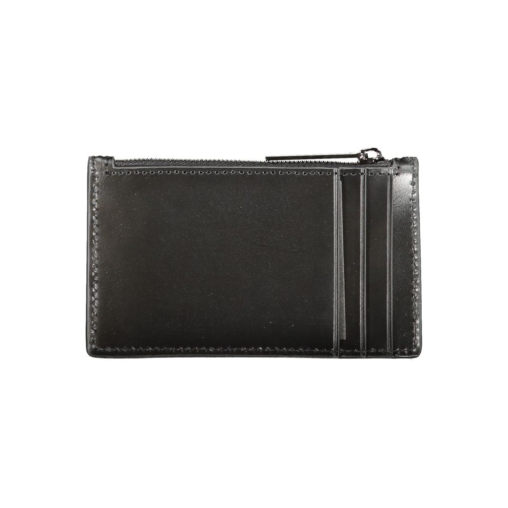 Black Leather Wallet - GLAMHUB BOUTIQUE 