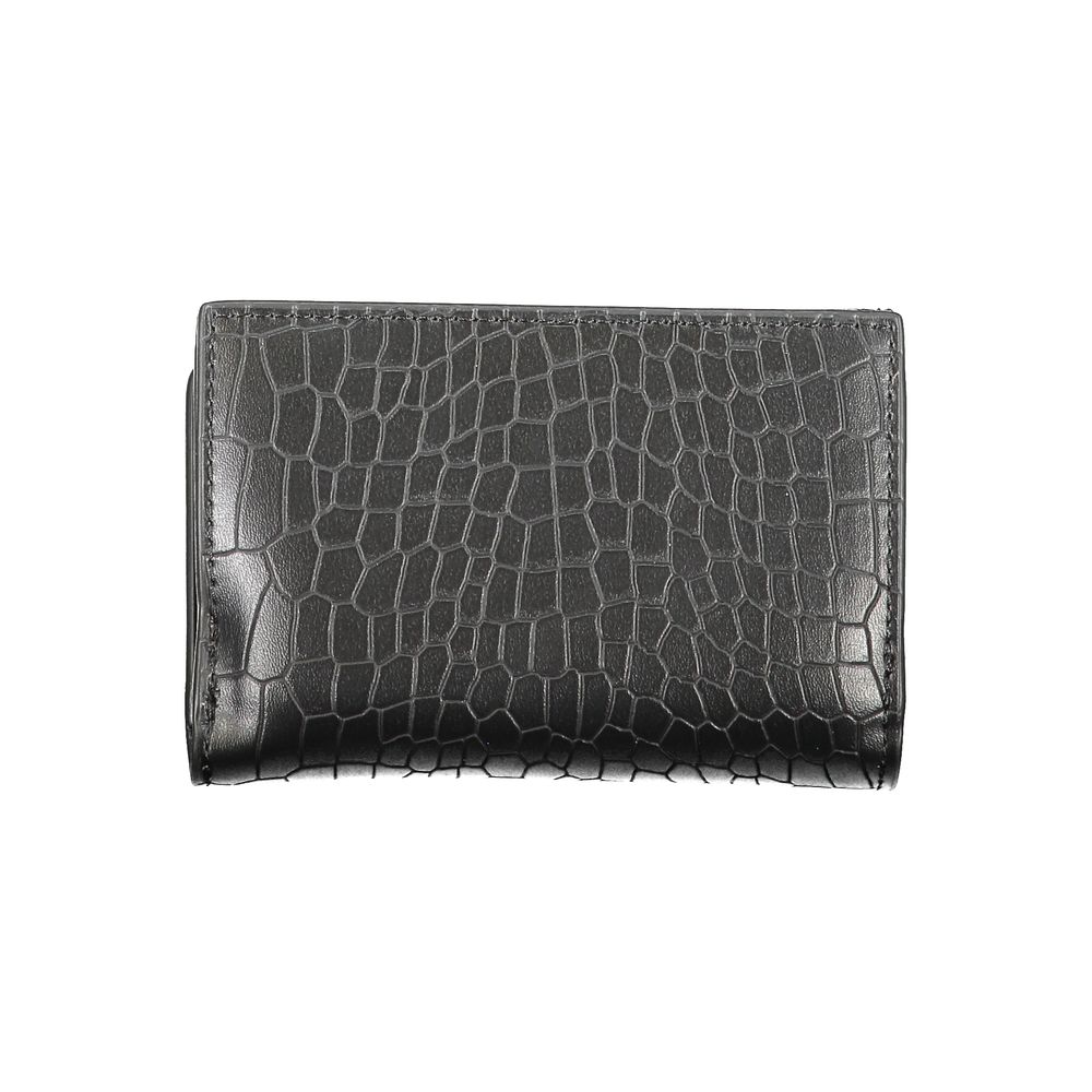 Black Polyester Wallet - GlamHub Luxury and Icon Brand Clothing