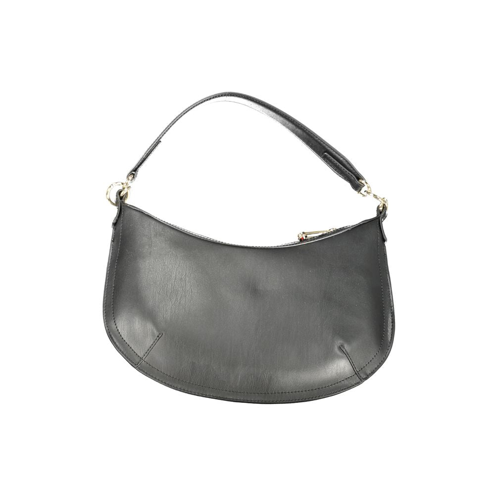 Black Polyethylene Handbag - GLAMHUB BOUTIQUE 