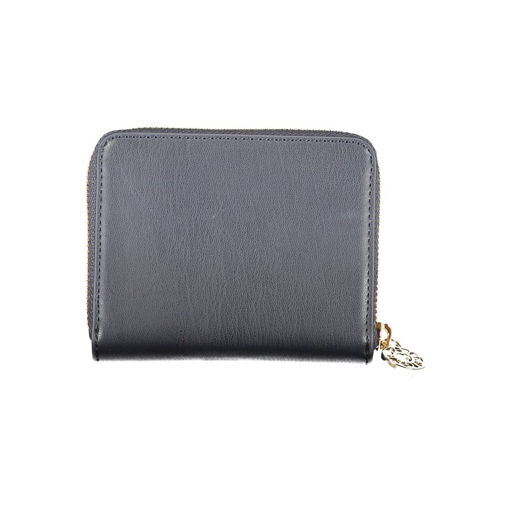 Blue Polyethylene Wallet - GLAMHUB BOUTIQUE 