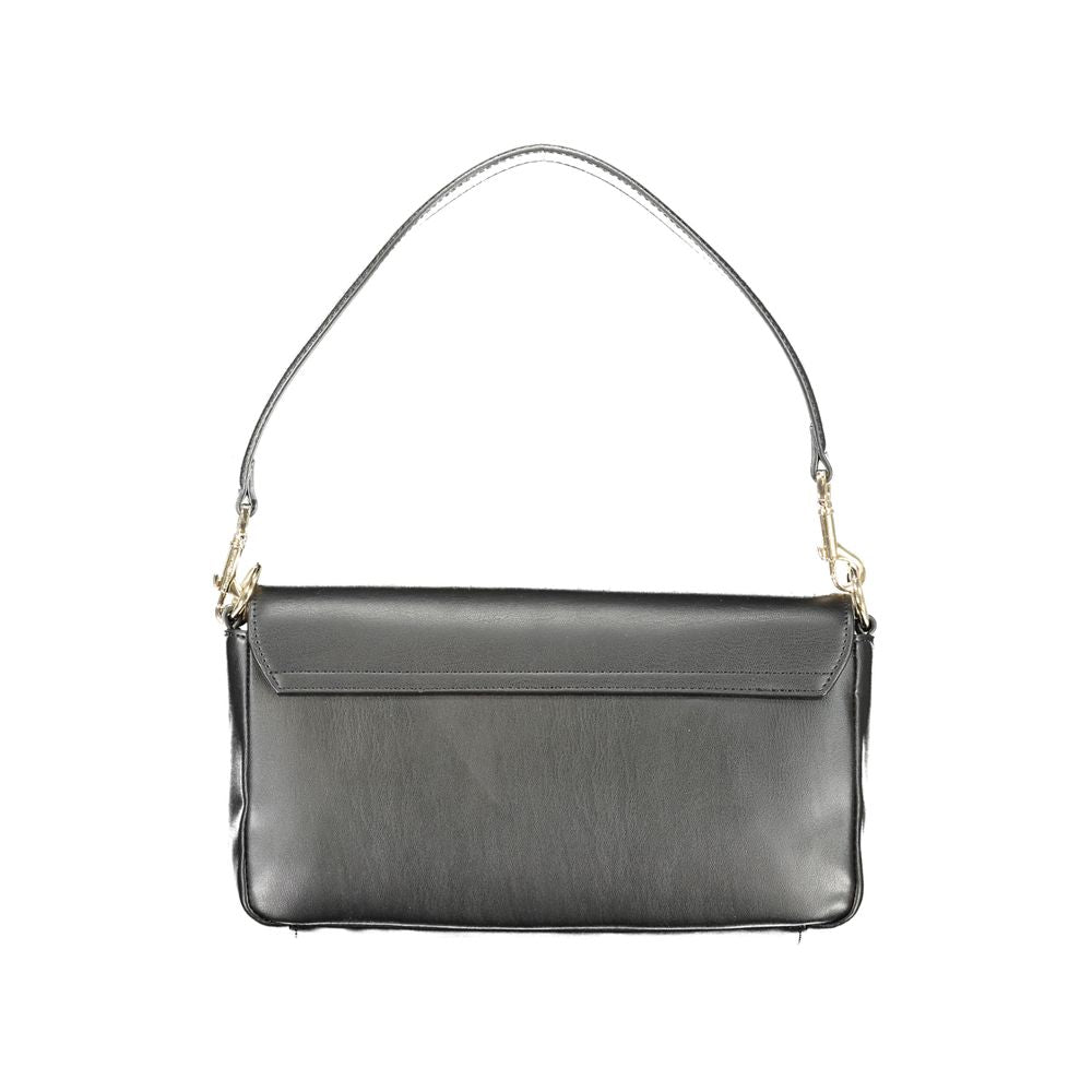 Black Polyethylene Handbag - GLAMHUB BOUTIQUE 