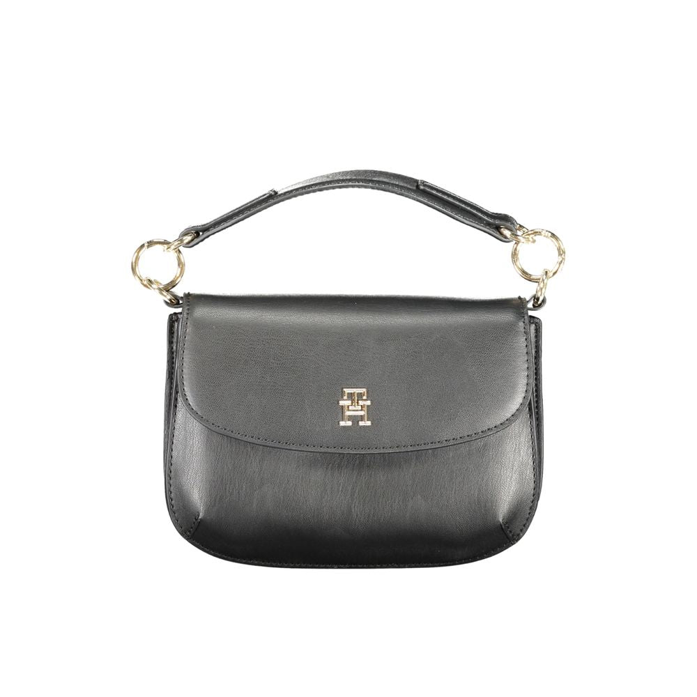 Black Polyethylene Handbag - GLAMHUB BOUTIQUE 