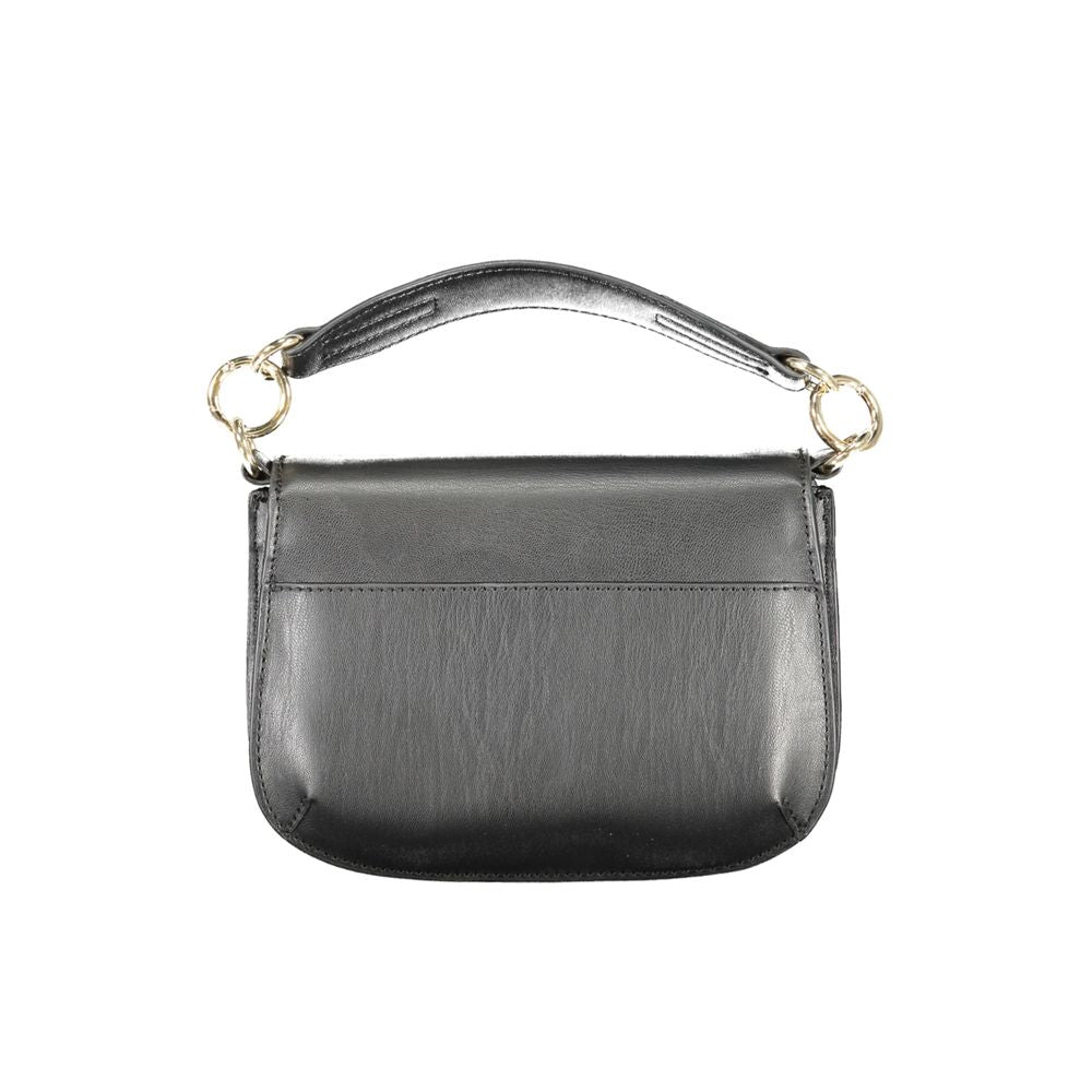 Black Polyethylene Handbag - GLAMHUB BOUTIQUE 