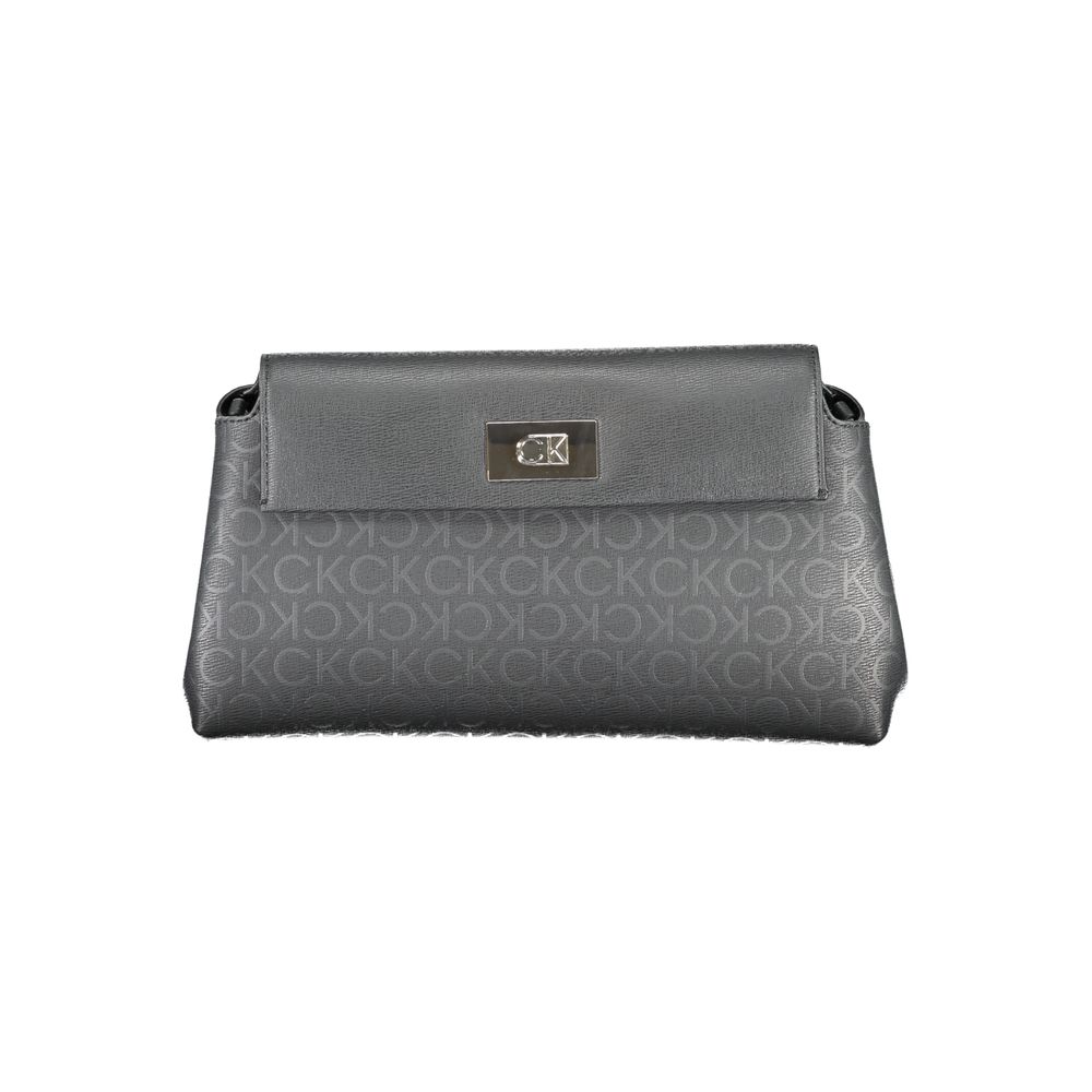 Black Polyester Handbag - GLAMHUB BOUTIQUE 